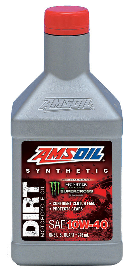 AMSOIL Dirt Bike 4-Stroke 10W-40 Full Synthetic Motorcycle Oil – 946ml