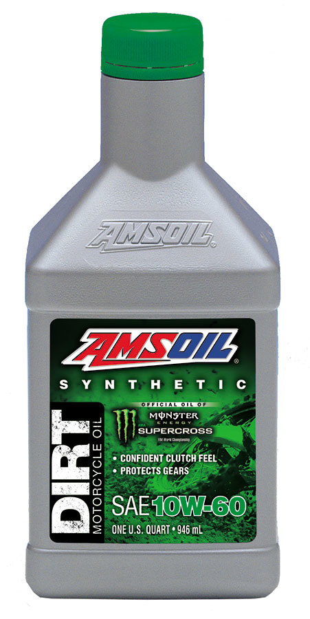 AMSOIL Dirt Bike 4-Stroke 10W-60 Full Synthetic Motorcycle Oil – 946ml