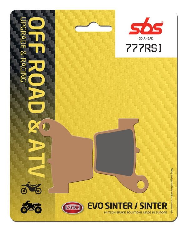 SBS 777RSI racing sinter rear brake pads for Honda off road motorcycles