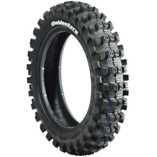 GoldenTyre GT232 3.00-10 oversize minicross rear tyre for play bikes