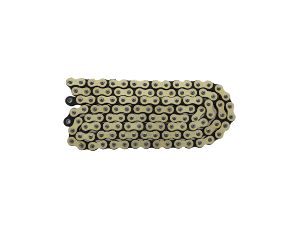 MINO 520 X-ring gold motocross chain 118 link close up