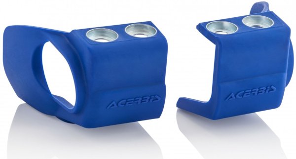 Acerbis fork shoe protector for Yamaha lower fork lugs blue
